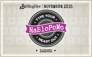 NaBloPoMo November 2015 Badge