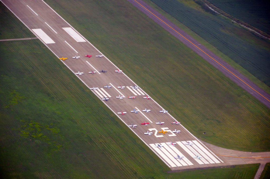 32 RVs on the runway