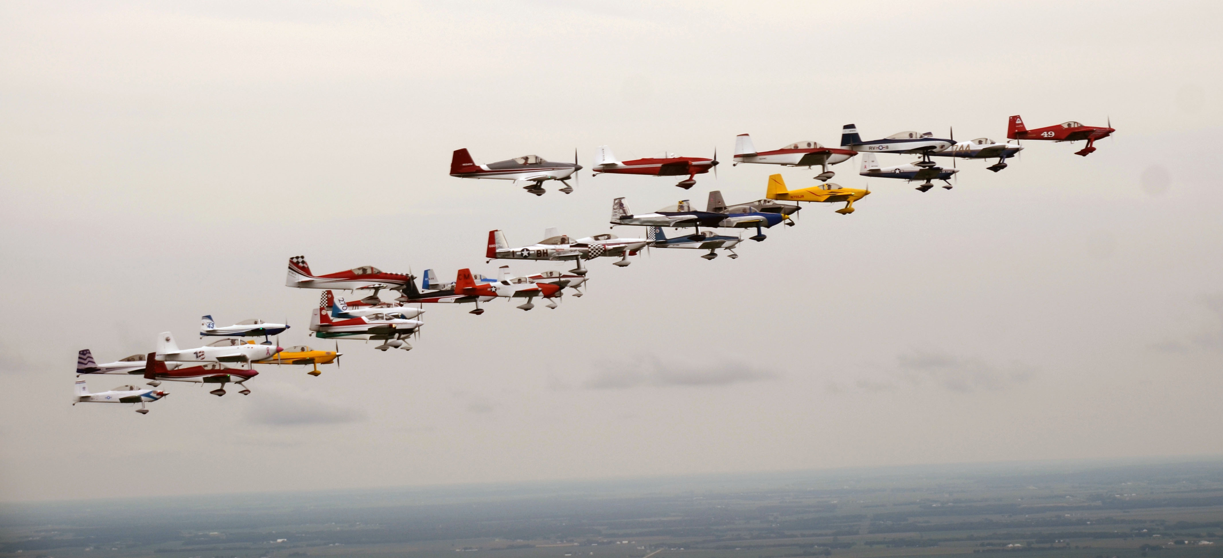 Oshkosh bound Cross country and formation flying