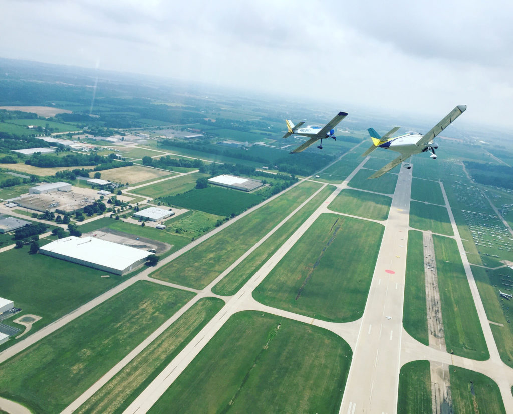 Formation over Oshkosh