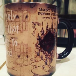 Heat activated Maurader's Map Mug