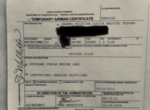 Temporary Airman Certificate