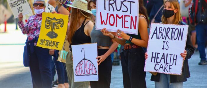 Photo of a protest